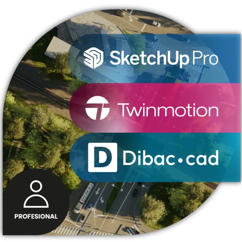 SketchUp Pro + Twinmotion + Dibac CAD | Pack Profesional