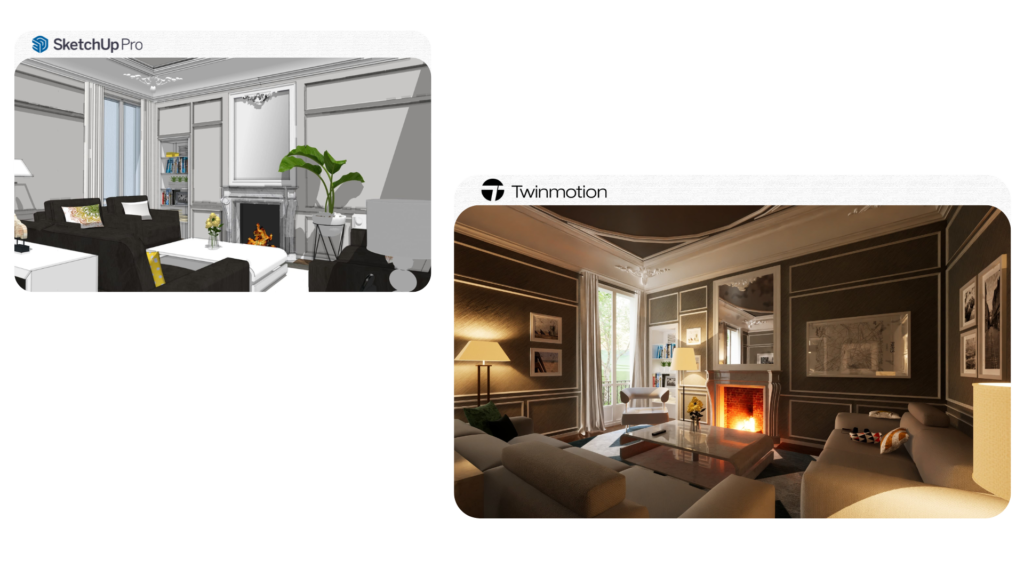 Sincronización de un modelo elaborado con Twinmotion y renderizado con SketchUp