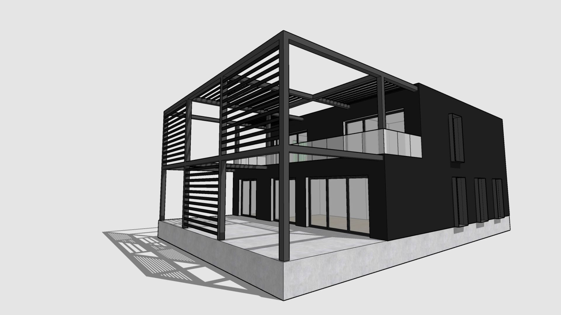Modelo arquitectónico 3D elaborado con SketchUp por Alejandro Soriano