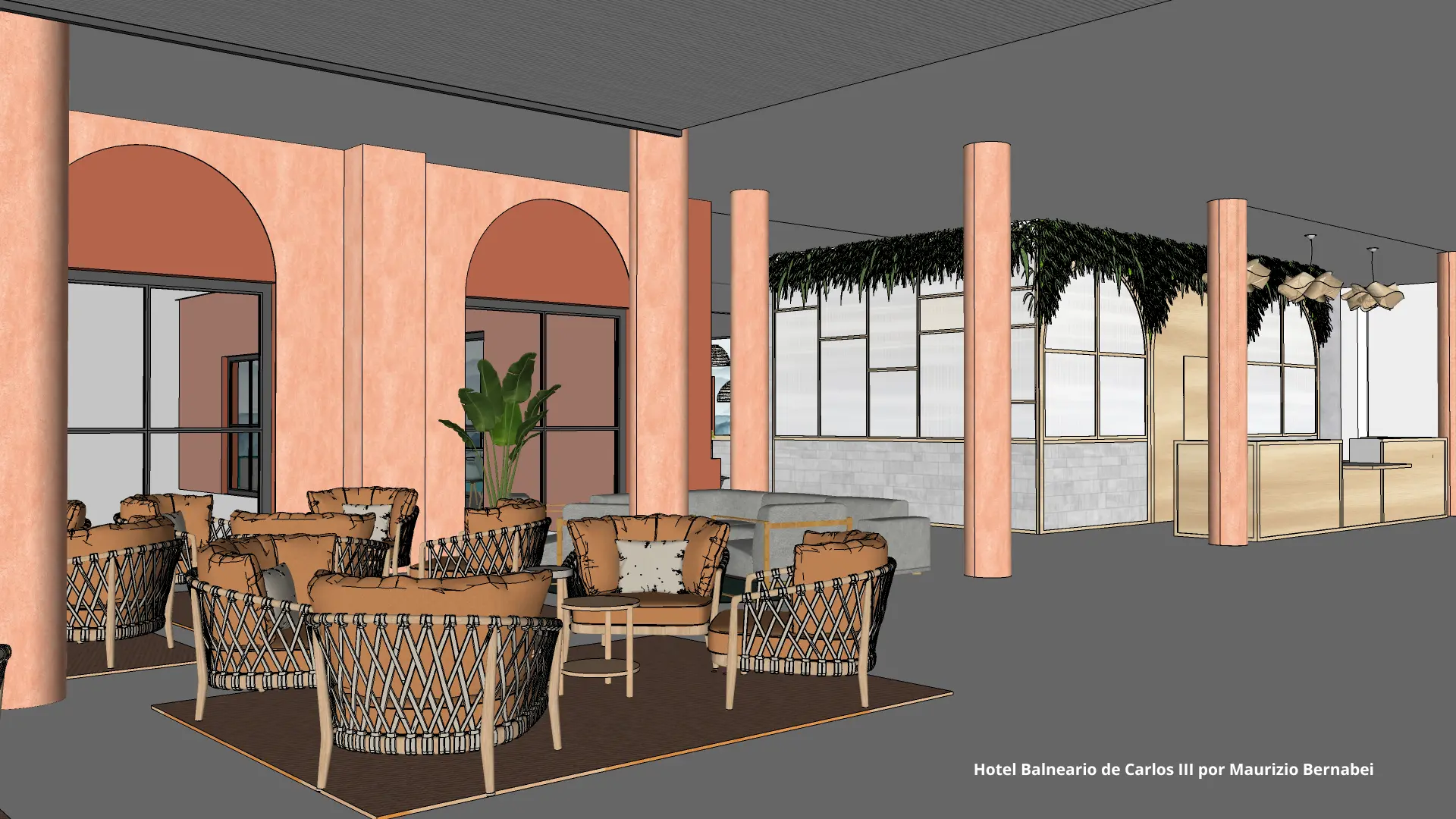 Modelos 3D SketchUp Hotel Balneario de Carlos III por Maurizio Bernabei 4