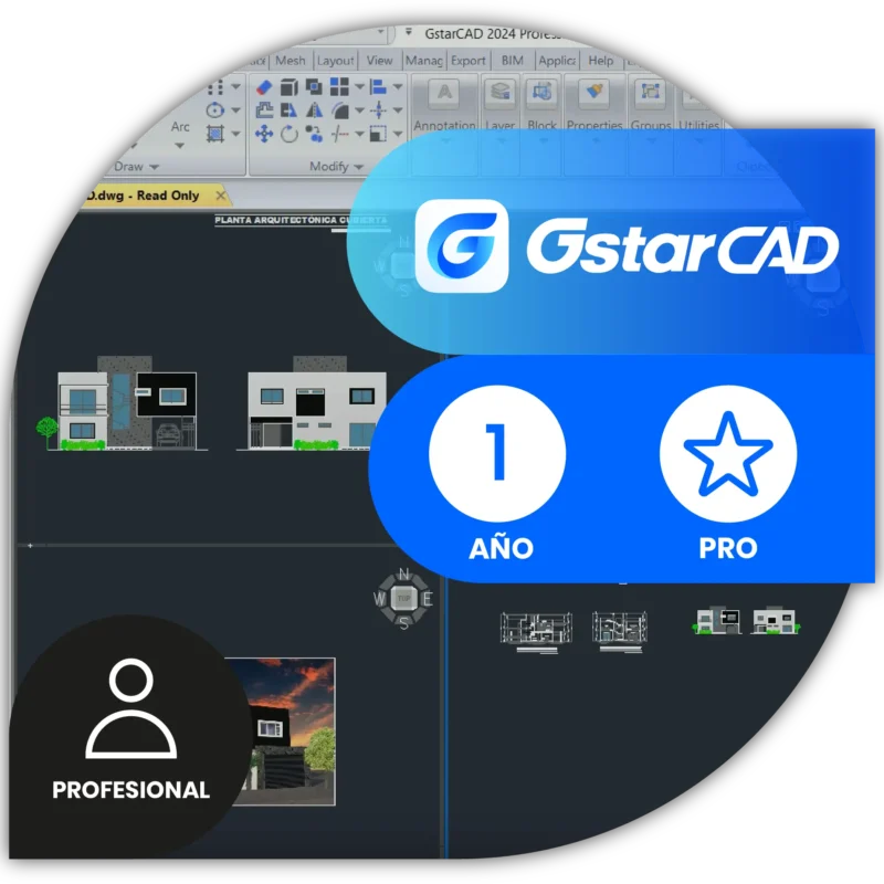 GstarCAD Pro | Licencia Profesional<span> - </span>Anual