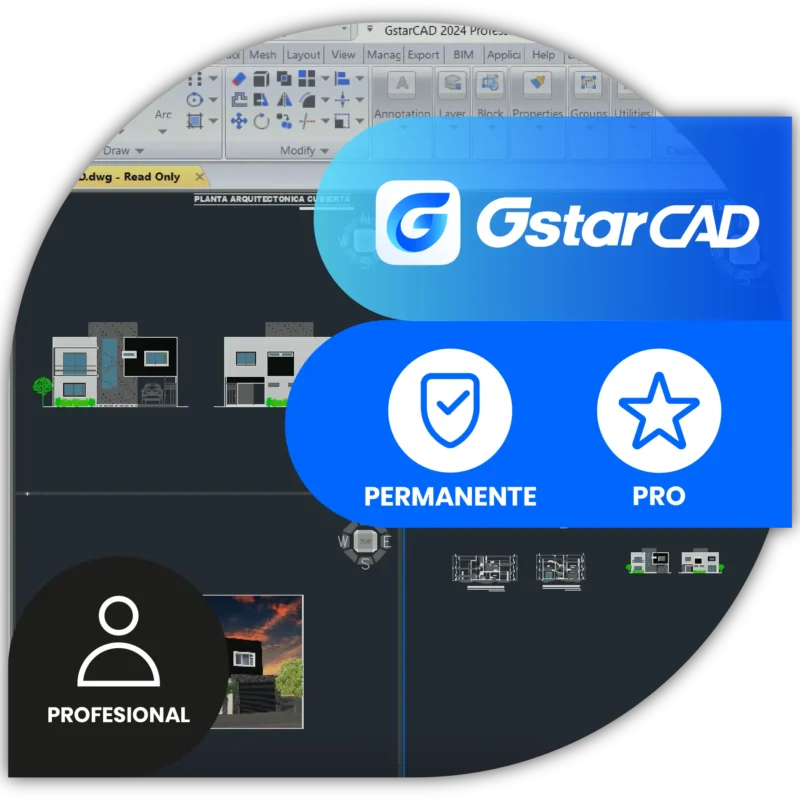 GstarCAD Pro | Licencia Profesional<span> - </span>Permanente