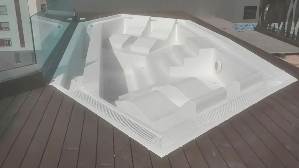 instalação de piscina pré-fabricada no telhado sketchup hotel urbano manuel sanabria 4
