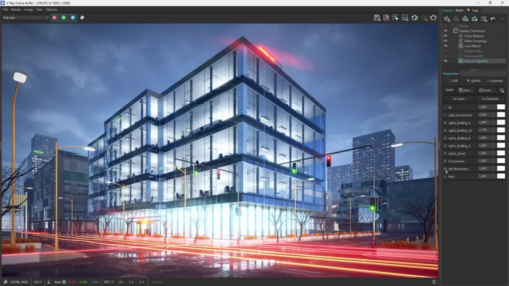 Captura de pantalla video de 5 claves de renderizado en vray para sketchup