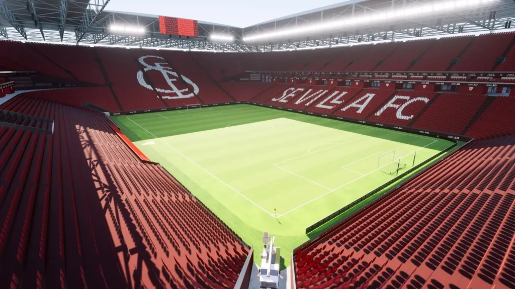 Webinar Capturar grandes estádios, grandes eventos_ Desenho 3D com SketchUp e Twinmotion por Javier Caireta modelando o Estádio de Sevilha