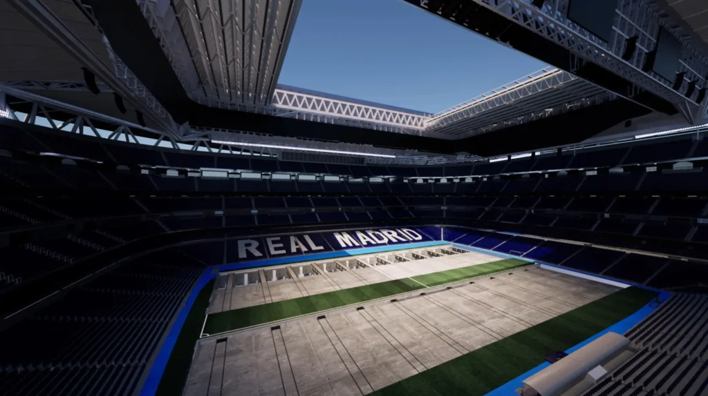 Grandes Estádios Grandes Eventos Design 3D com SketchUp e Twinmotion por Javier Caireta Capture Modelling Real Madrid.