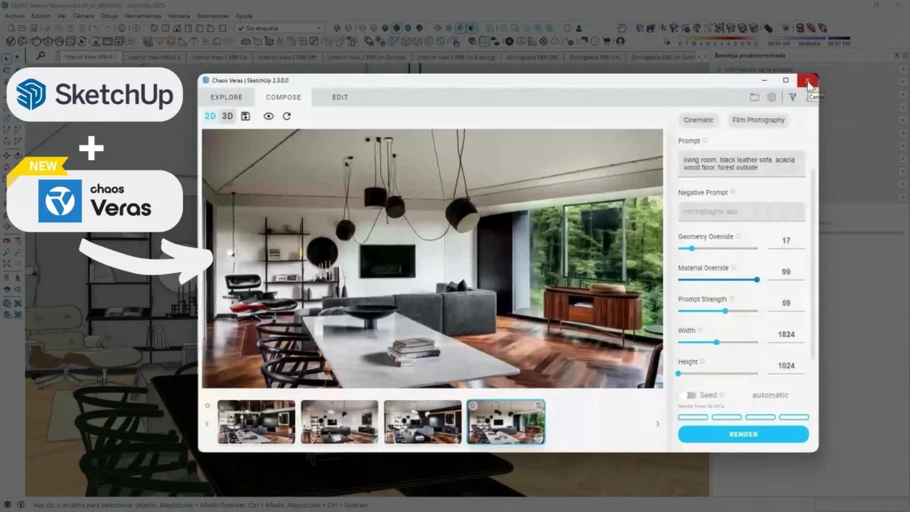 Capa do blogue Veras + SketchUp
