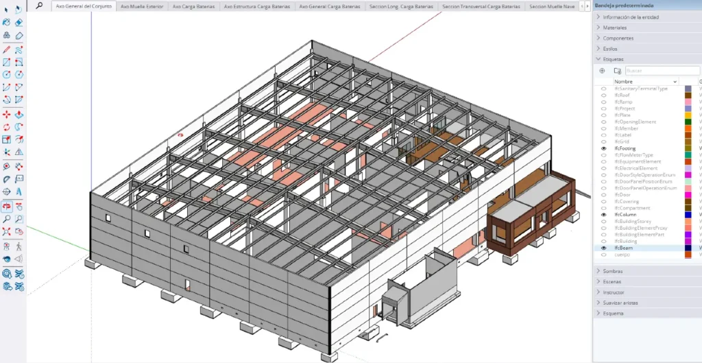 case story cascajares teicon sketchup tekla trimble connect clasificacion ifc entidades