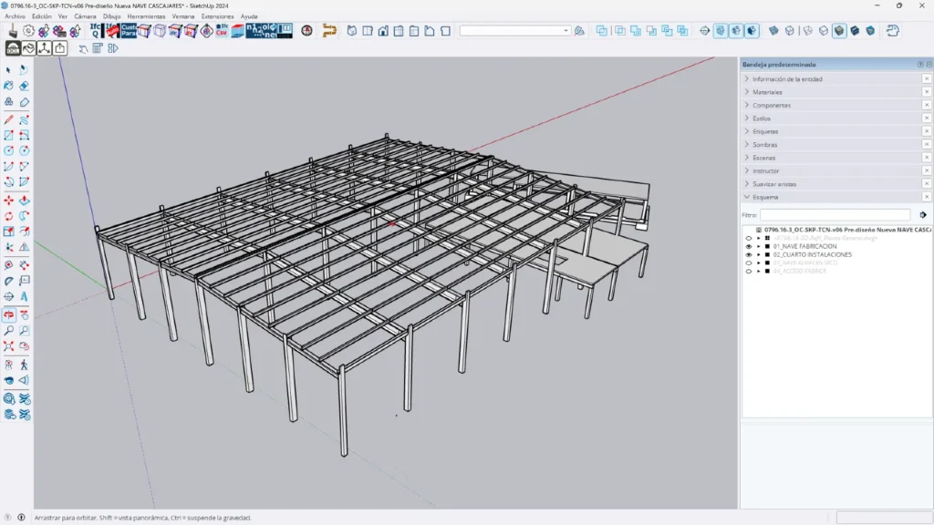 case story cascajares teicon sketchup tekla trimble connect estructura hormigon