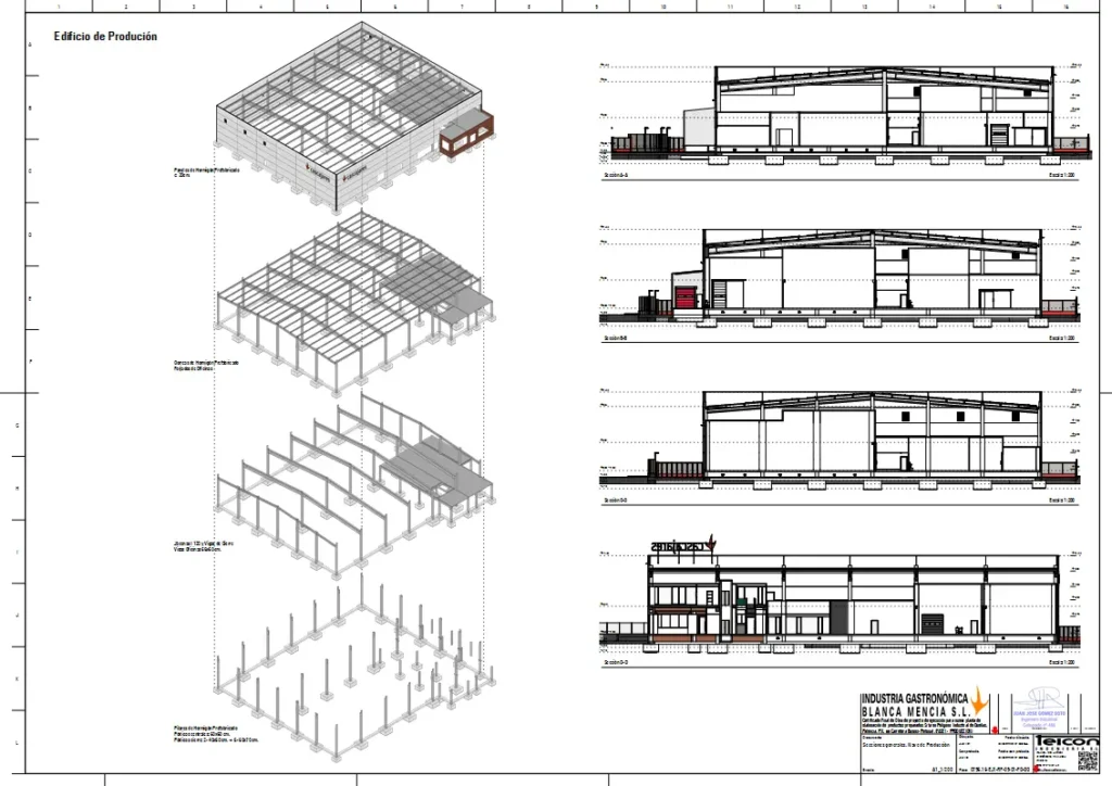 case story cascajares teicon sketchup tekla trimble connect fases estructura secciones