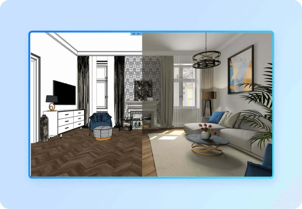 GstarBIM para renderizado integrado y en tiempo real con iluminación fotorrealista y sincronización con D5 Render